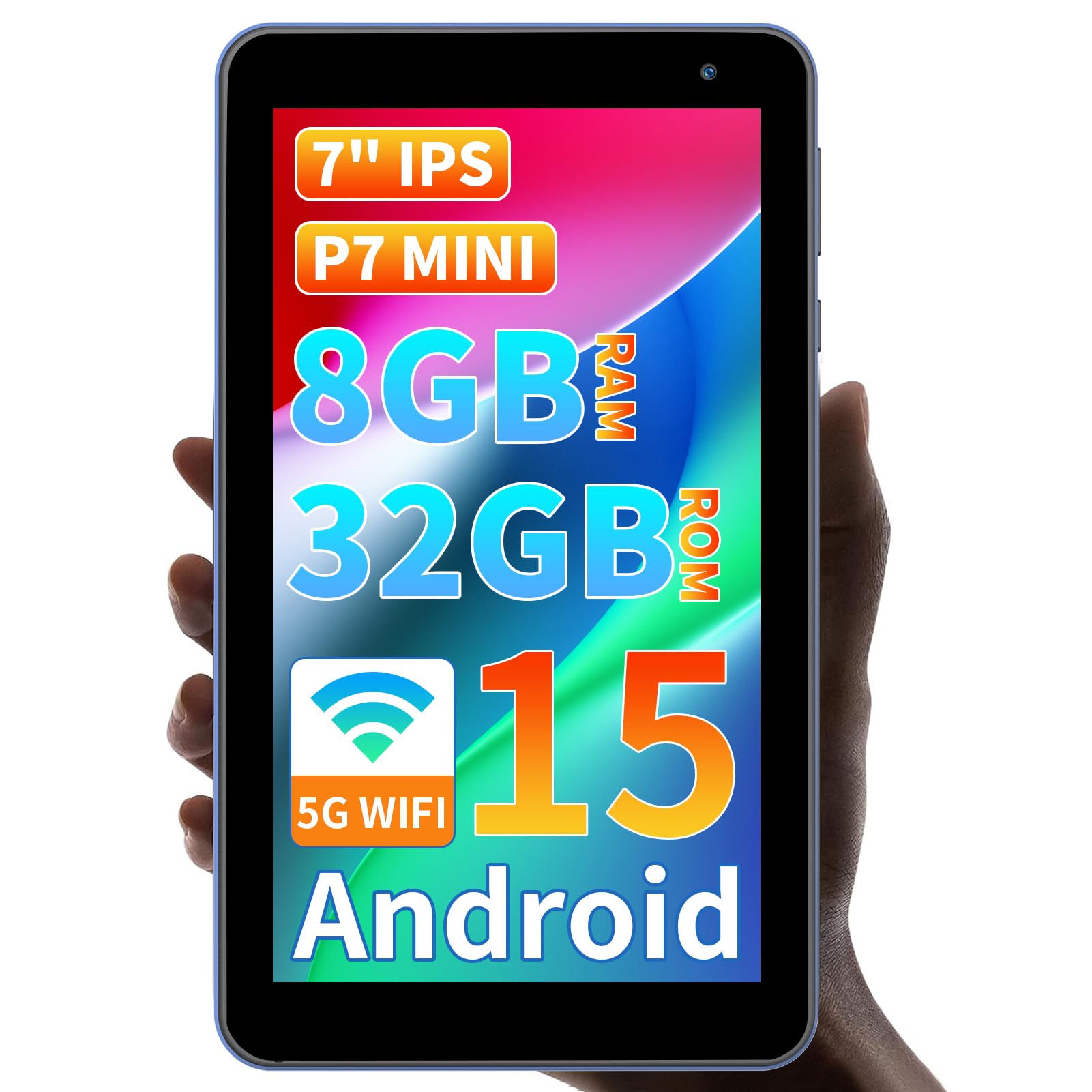 新品‼️7インチAndroid 15タブレット 本体 P7カバー、保護パネル付き Amazon.co.jp: Android 15 タブレット 7インチ,32GB+1TB TF拡張,5コア